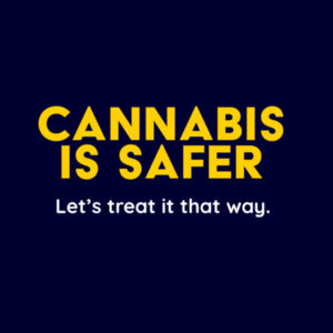 Cannabis is Safer - Apron Design