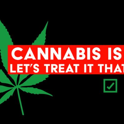 Cannabis is Safer - Vote Yes (Black) Thumbnail